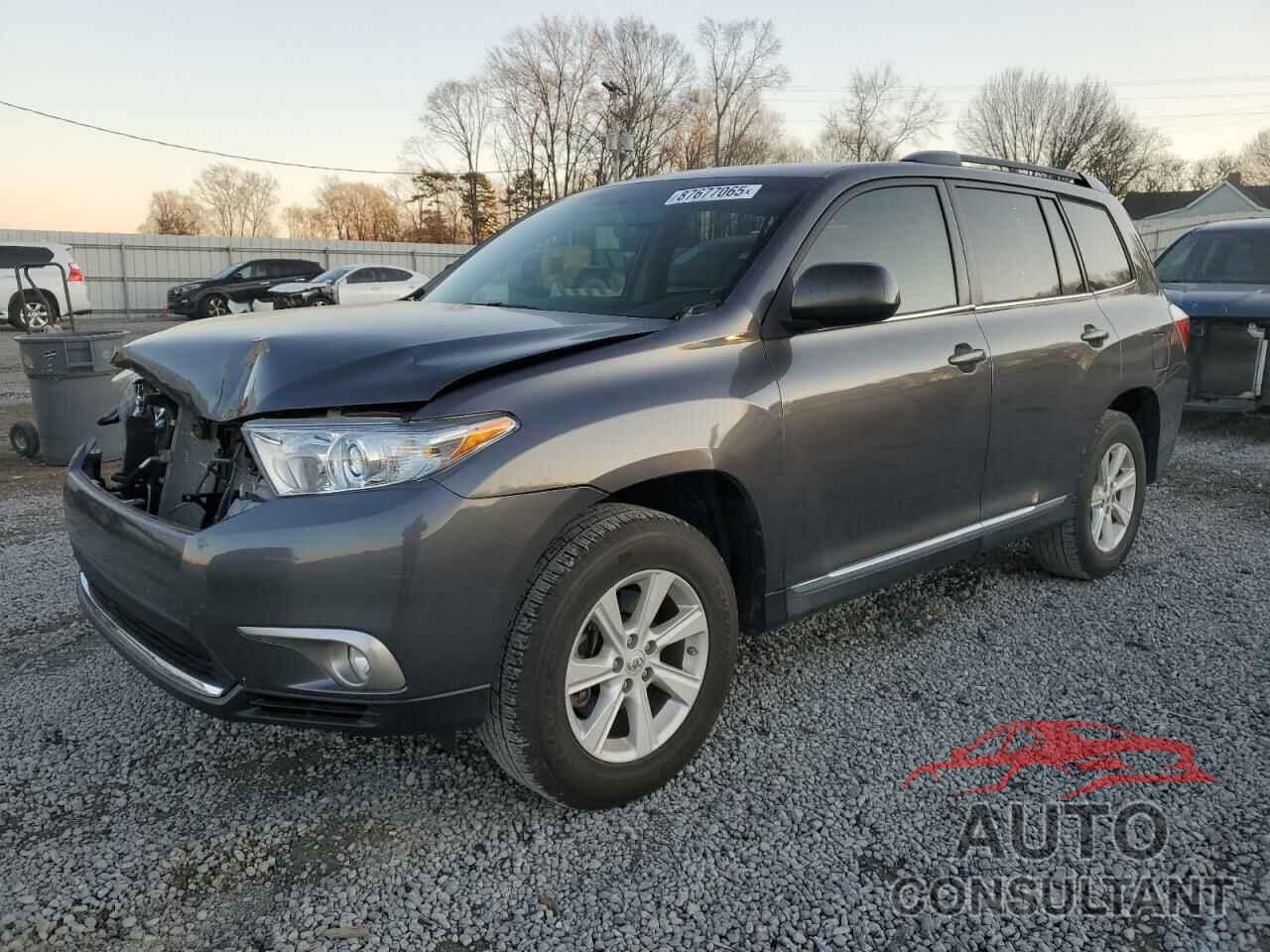 TOYOTA HIGHLANDER 2013 - 5TDZK3EH6DS141482