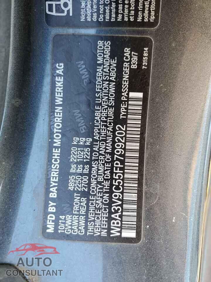 BMW 4 SERIES 2015 - WBA3V9C55FP799202