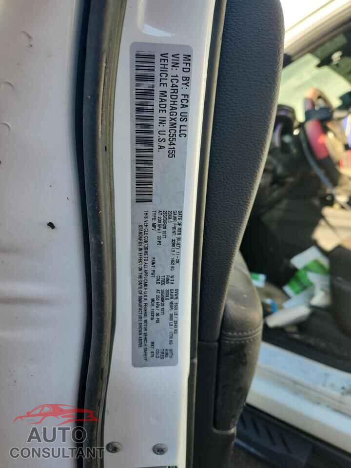 DODGE DURANGO 2021 - 1C4RDHAGXMC554155