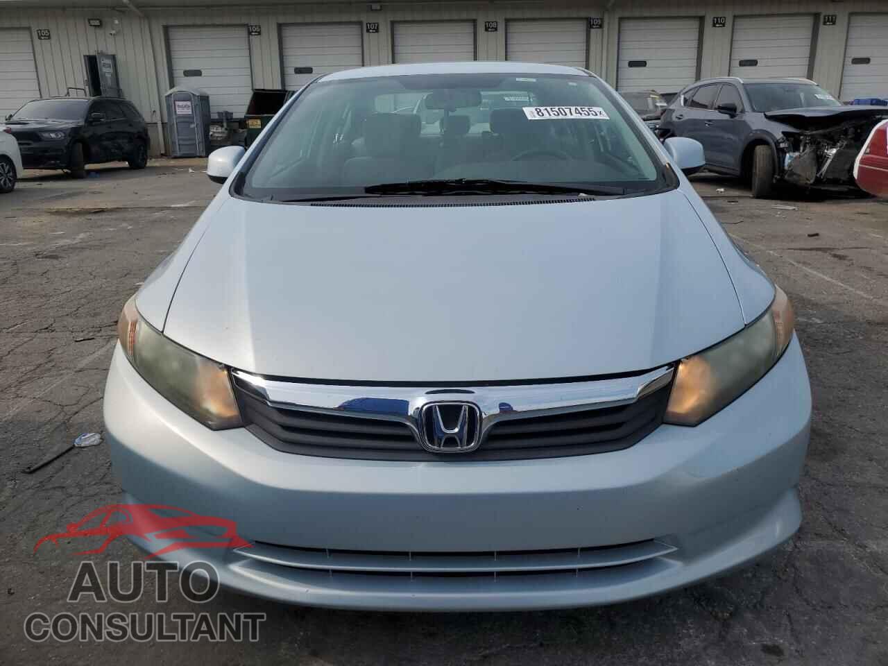 HONDA CIVIC 2012 - 19XFB2F57CE013293