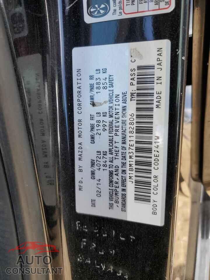 MAZDA 3 2014 - JM1BM1M37E1182806