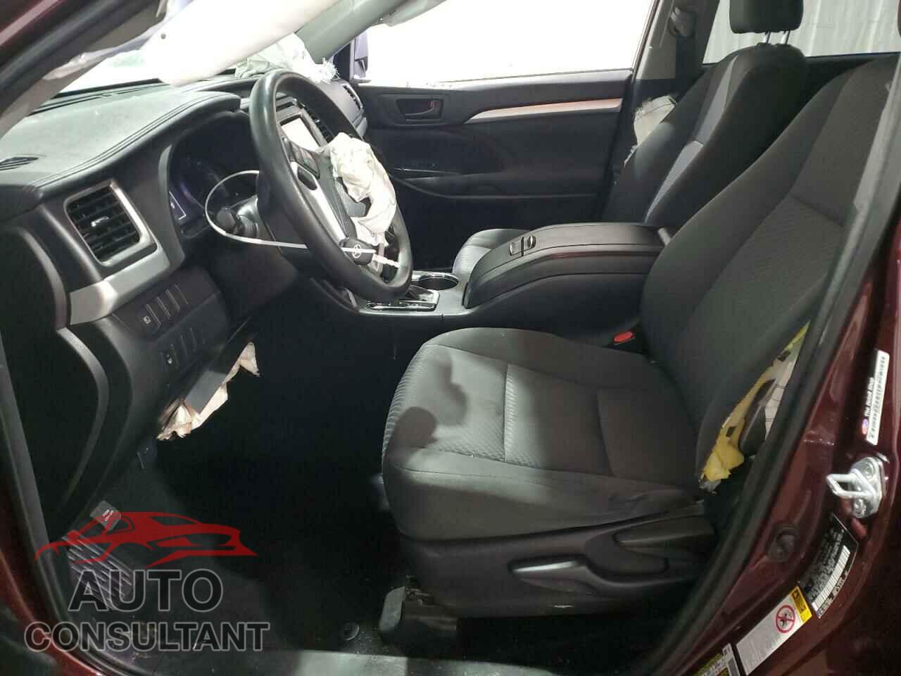 TOYOTA HIGHLANDER 2018 - 5TDBZRFH0JS873357