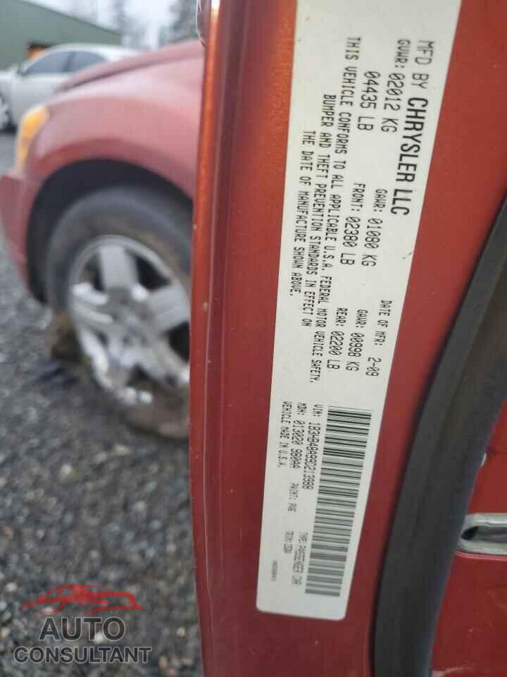 DODGE CALIBER 2009 - 1B3HB48A99D213988