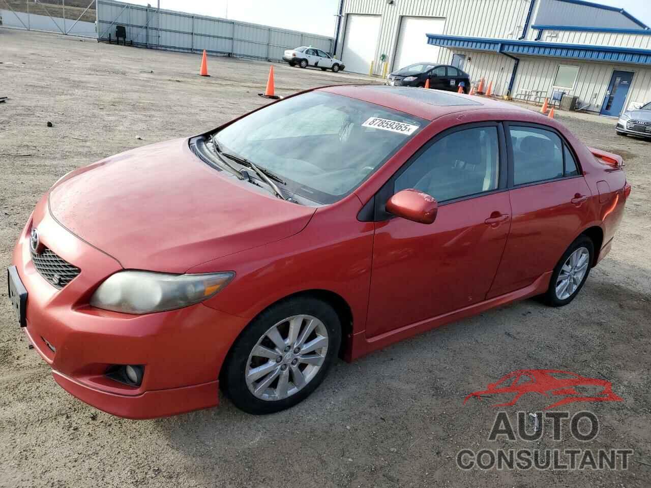 TOYOTA COROLLA 2009 - 1NXBU40E89Z056270