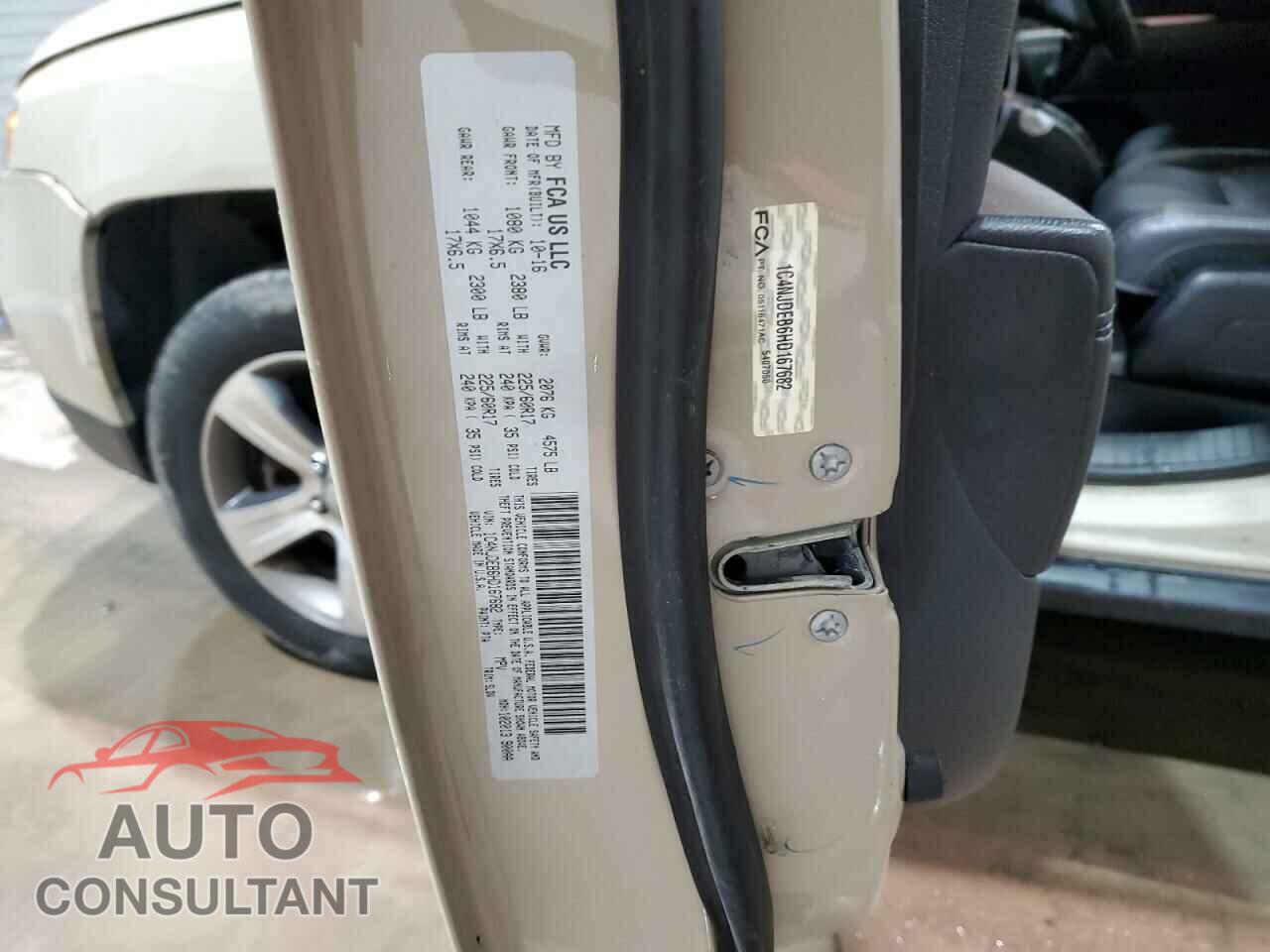 JEEP COMPASS 2017 - 1C4NJDEB6HD167682