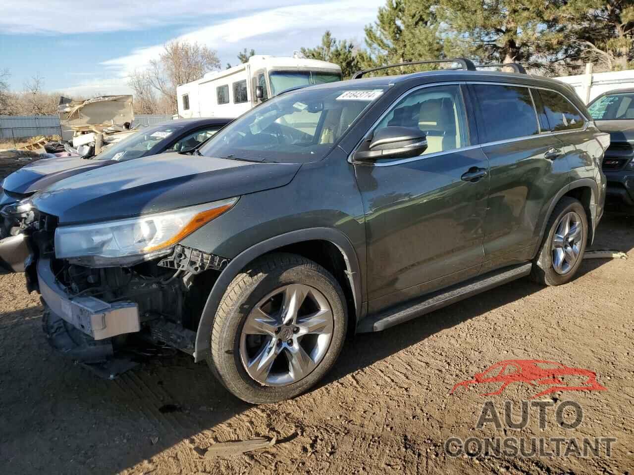 TOYOTA HIGHLANDER 2014 - 5TDDKRFH6ES056591