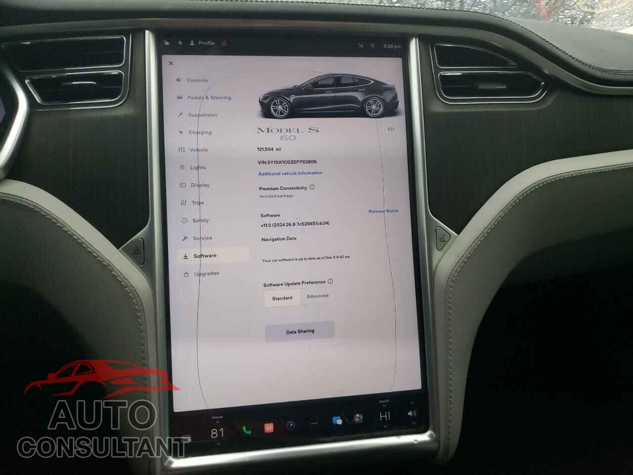 TESLA MODEL S 2013 - 5YJSA1CG2DFP03806