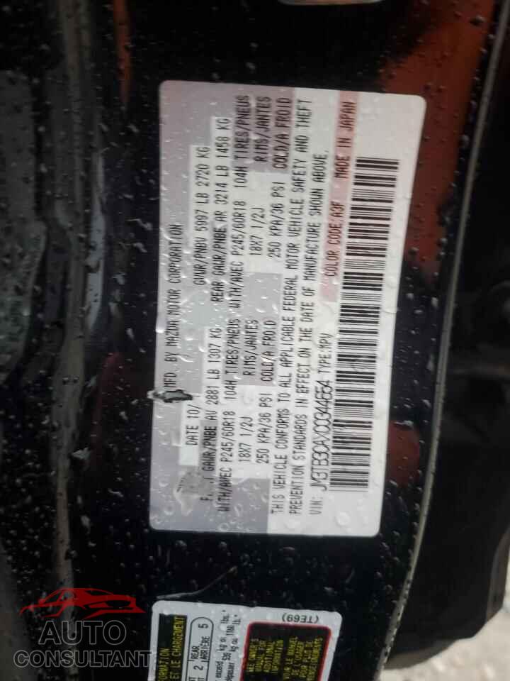 MAZDA CX-9 2012 - JM3TB3CAXC0344654