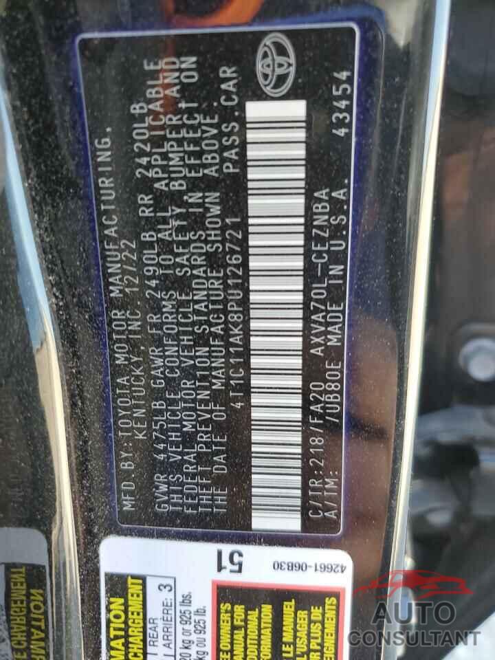 TOYOTA CAMRY 2023 - 4T1C11AK8PU126721