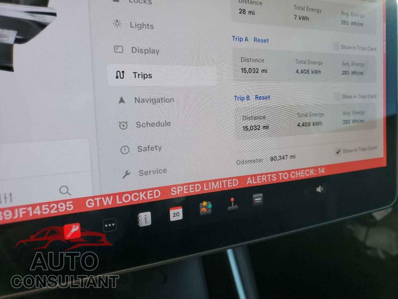 TESLA MODEL 3 2018 - 5YJ3E1EB9JF145295