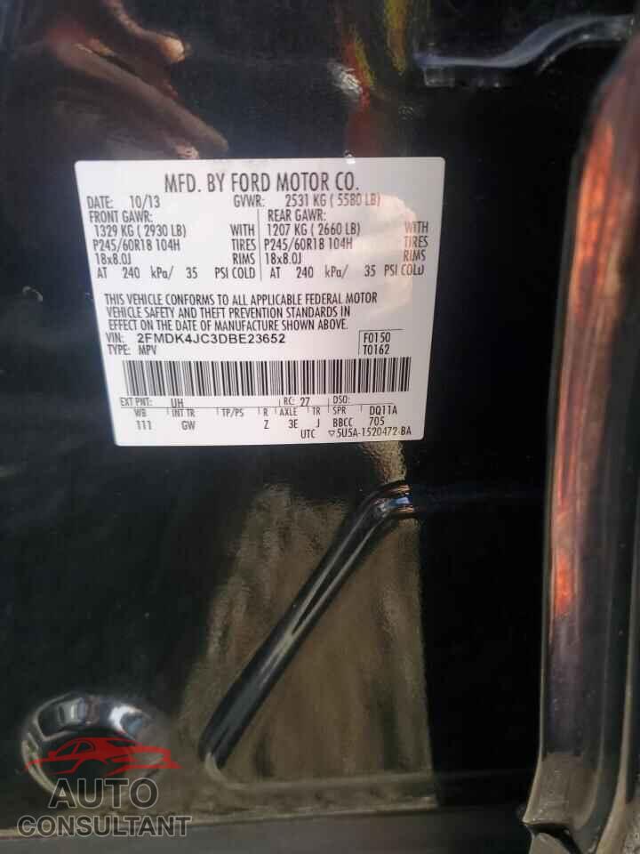 FORD EDGE 2013 - 2FMDK4JC3DBE23652