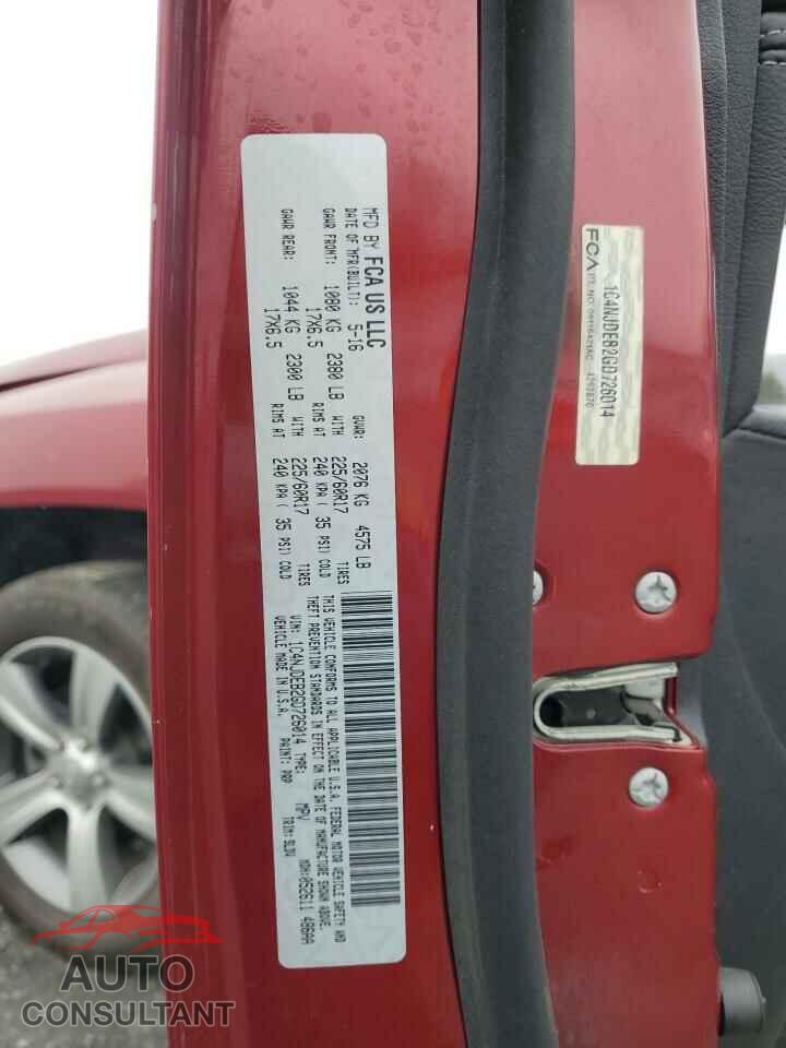 JEEP COMPASS 2016 - 1C4NJDEB2GD726014