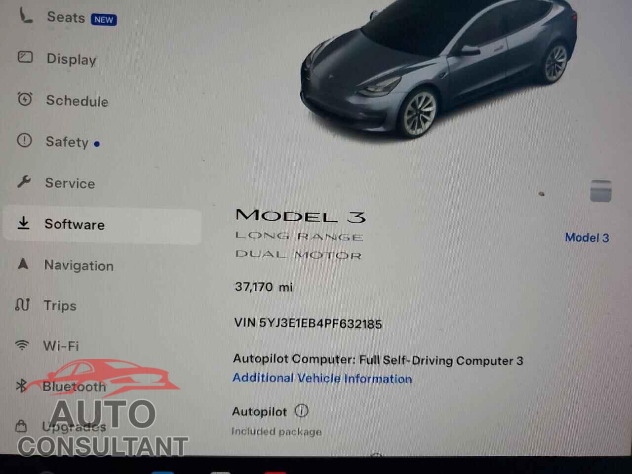 TESLA MODEL 3 2023 - 5YJ3E1EB4PF632185