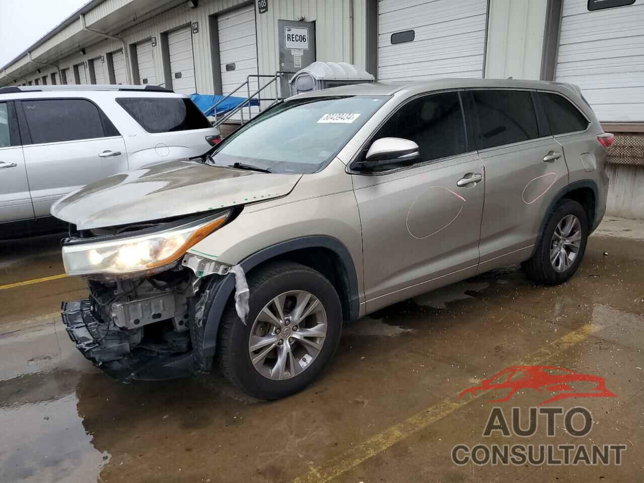 TOYOTA HIGHLANDER 2015 - 5TDZKRFH7FS080406