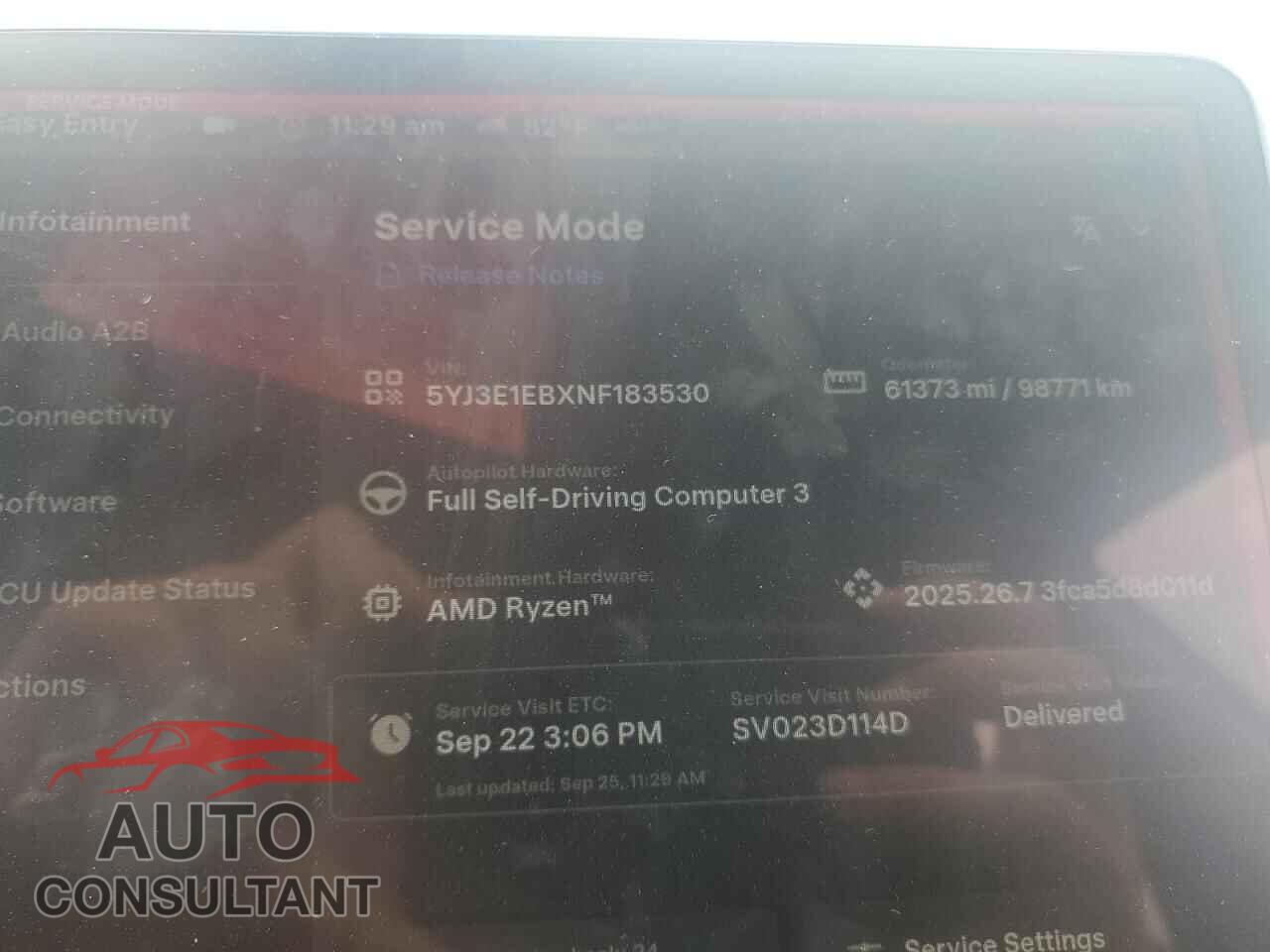 TESLA MODEL 3 2022 - 5YJ3E1EBXNF183530