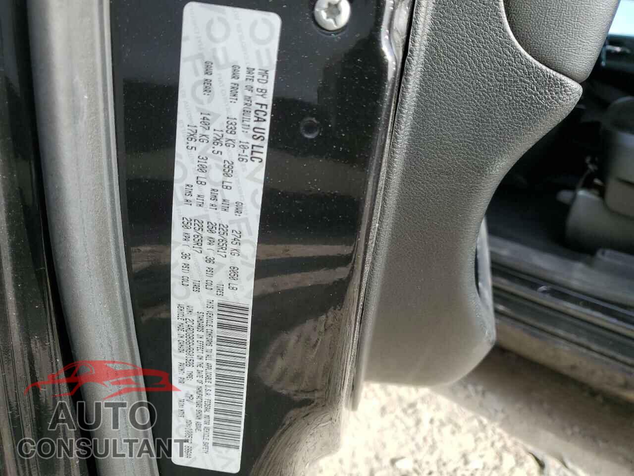 DODGE CARAVAN 2017 - 2C4RDGBG6HR601526
