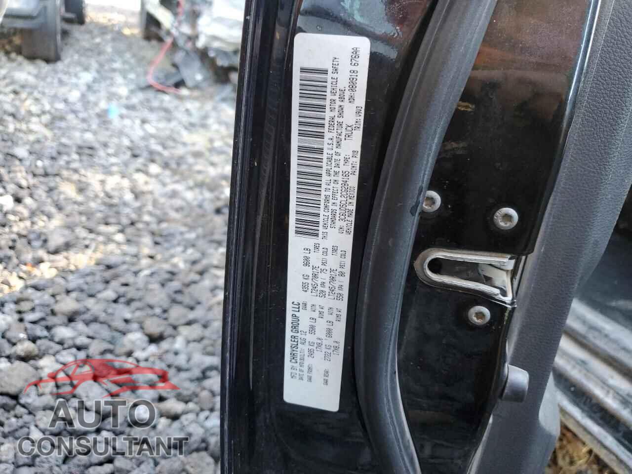 DODGE RAM 2500 2012 - 3C6UD5CL2CG284165