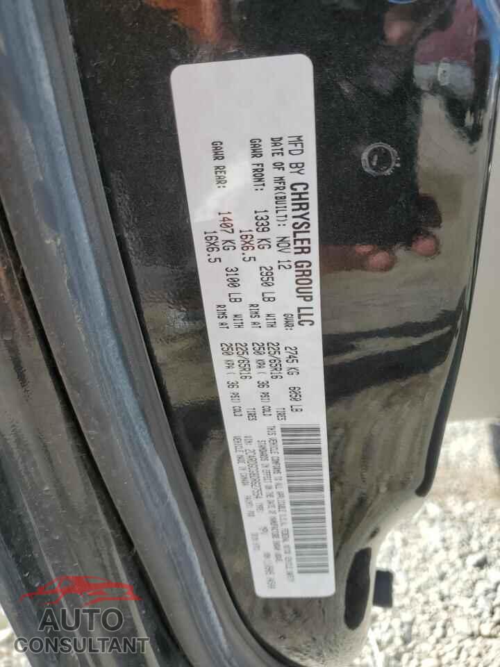DODGE CARAVAN 2013 - 2C4RDGCG8DR627554