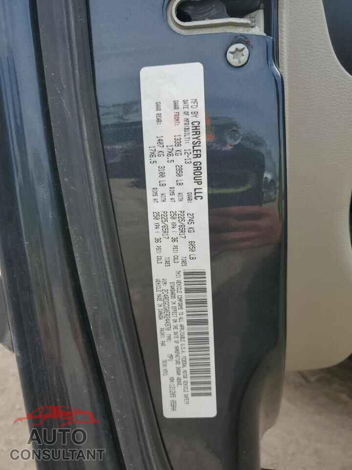 DODGE CARAVAN 2014 - 2C4RDGCG0ER244970