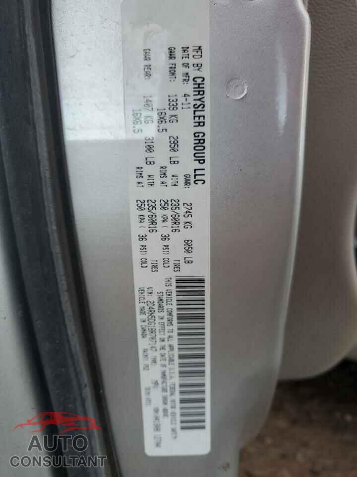 DODGE CARAVAN 2011 - 2D4RN5DG1BR707147