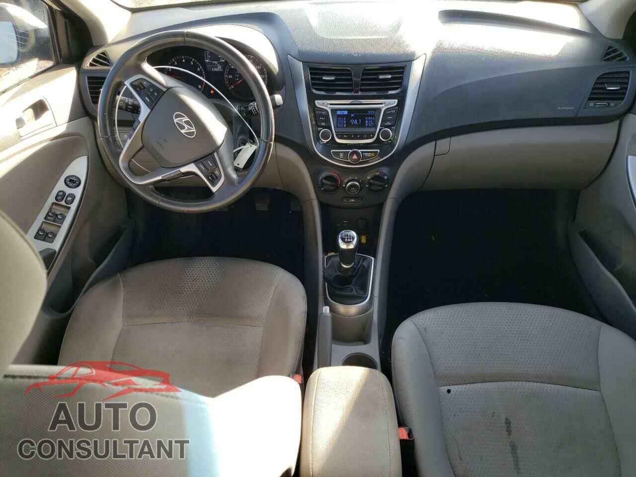HYUNDAI ACCENT 2016 - KMHCU5AE4GU296051