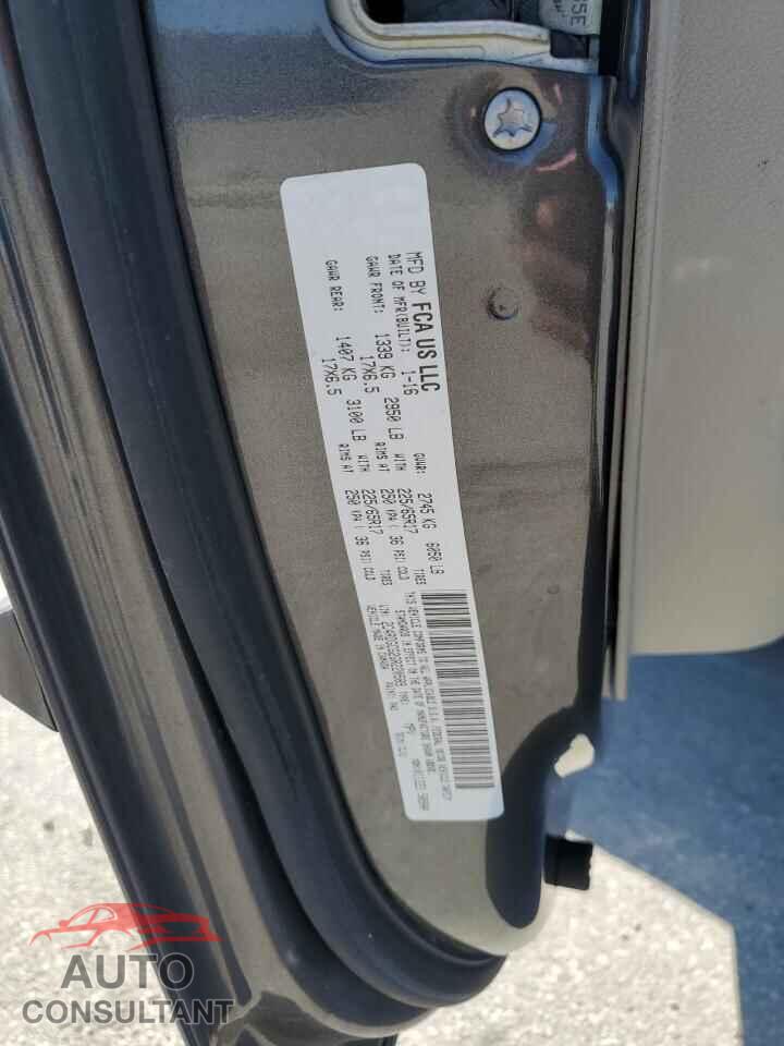 DODGE CARAVAN 2016 - 2C4RDGCG2GR220589