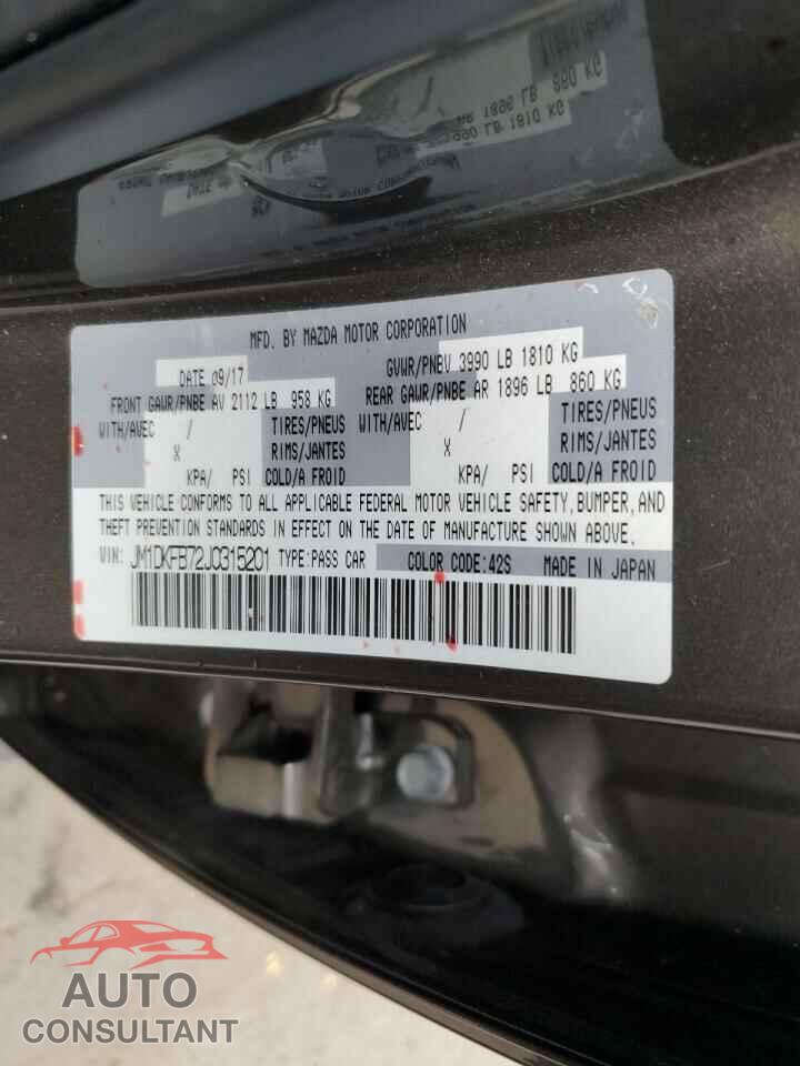 MAZDA CX-3 2018 - JM1DKFB72J0315201