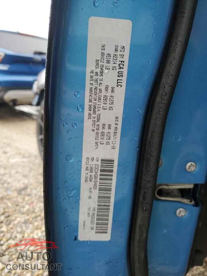 DODGE CHARGER 2019 - 2C3CDXHG6KH544839