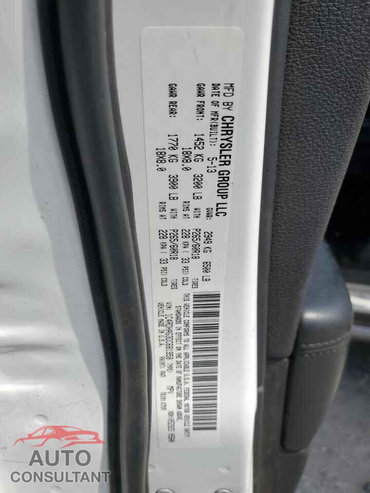 DODGE DURANGO 2013 - 1C4RDHAG3DC681958