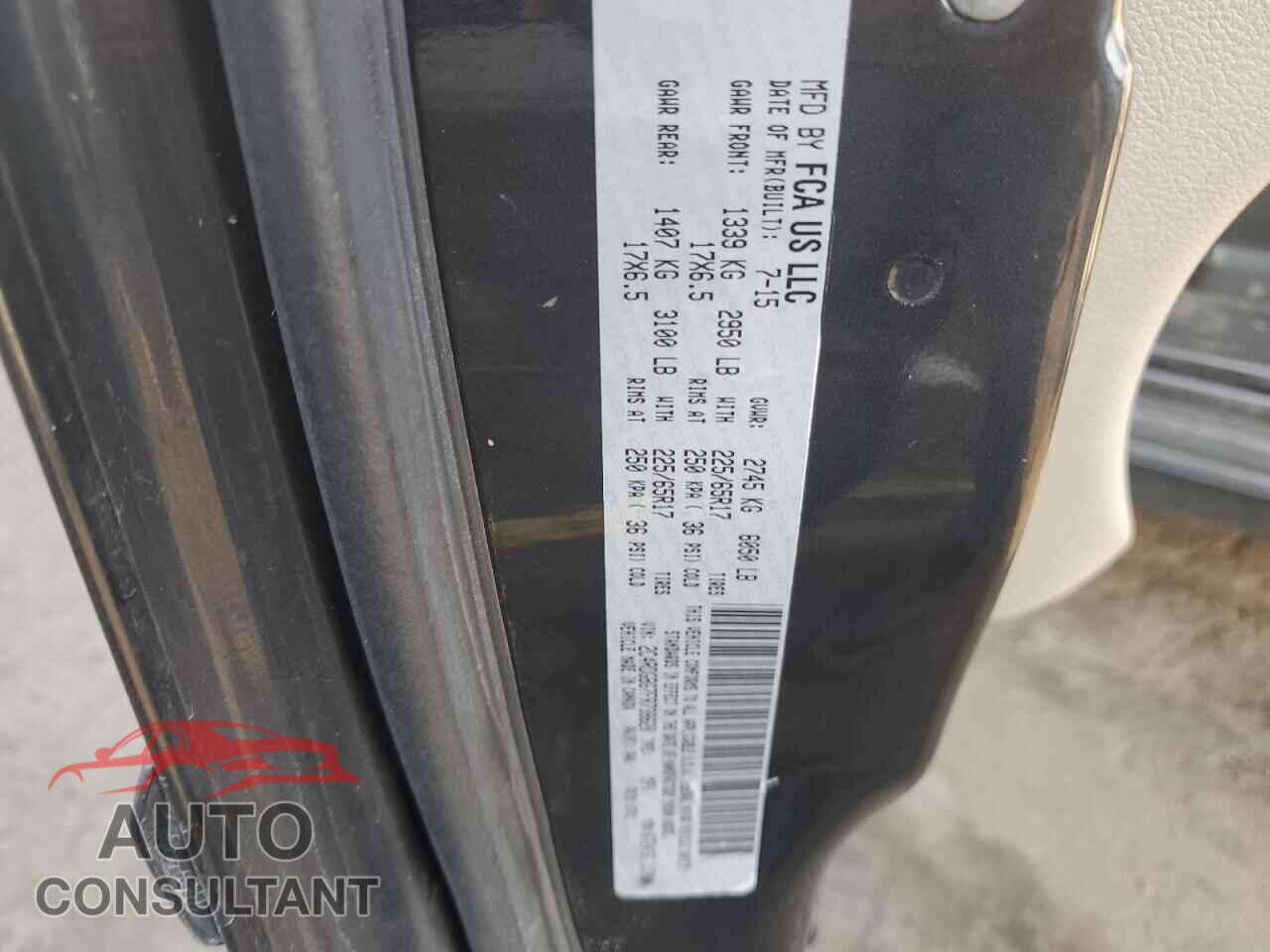 DODGE CARAVAN 2015 - 2C4RDGBG7FR738620