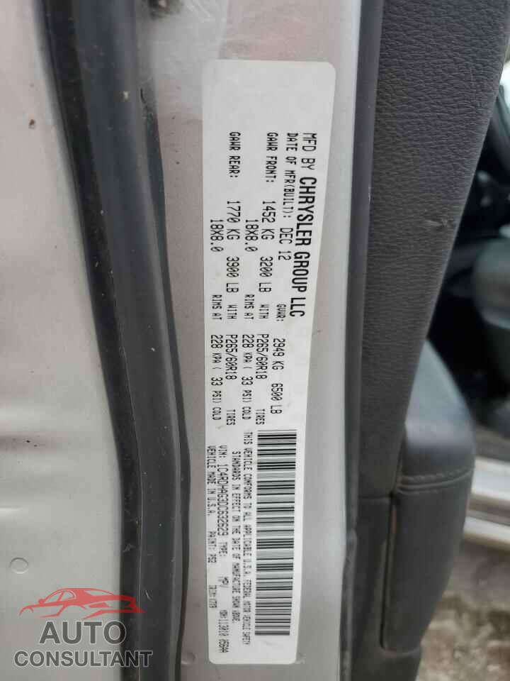 DODGE DURANGO 2013 - 1C4RDHAG3DC632629