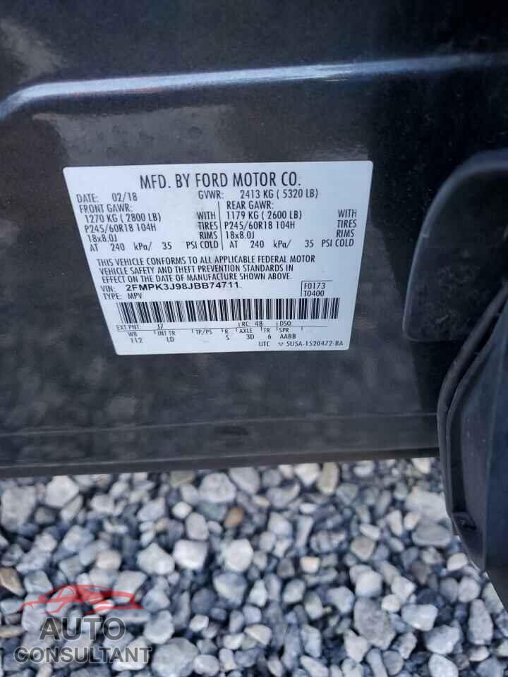 FORD EDGE 2018 - 2FMPK3J98JBB74711