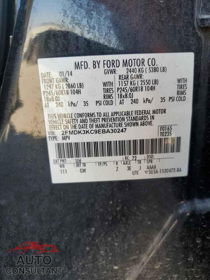 FORD EDGE 2014 - 2FMDK3KC9EBA30247