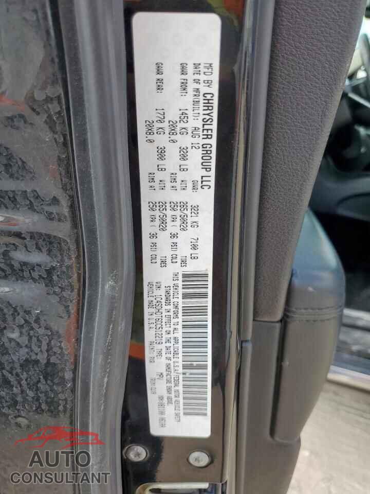 DODGE DURANGO 2013 - 1C4SDHDT6DC512219