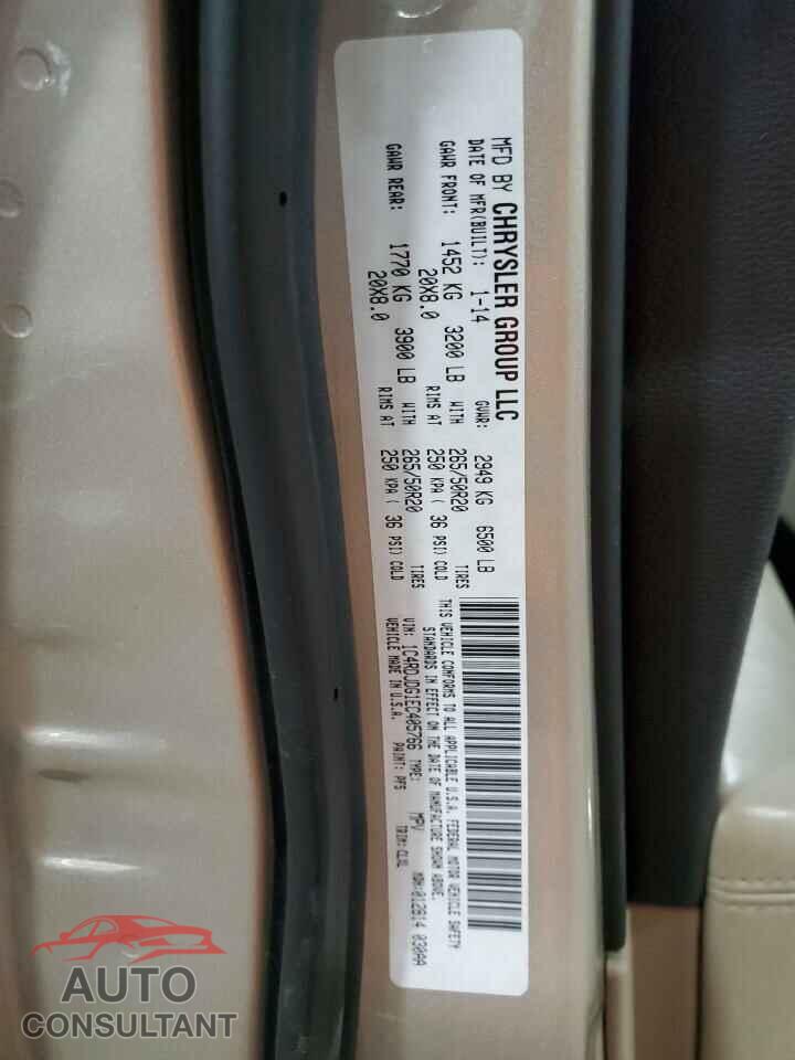 DODGE DURANGO 2014 - 1C4RDJDG1EC405766