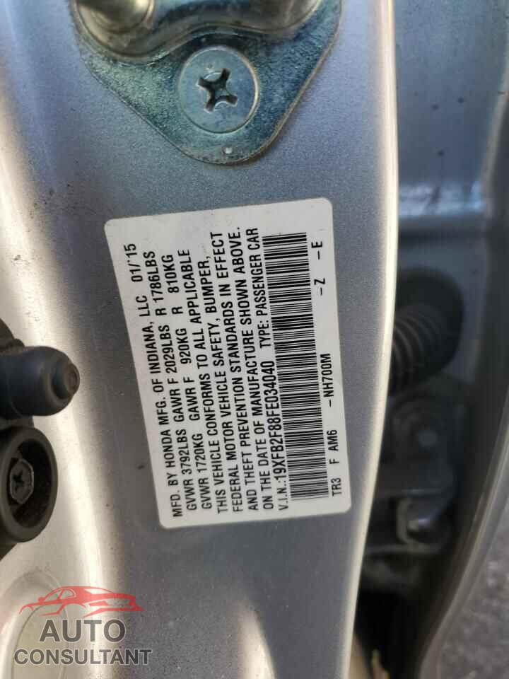 HONDA CIVIC 2015 - 19XFB2F88FE034040