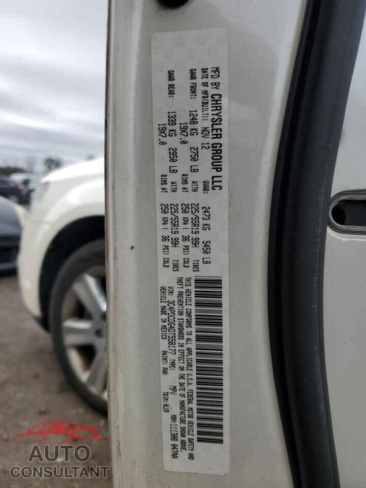 DODGE JOURNEY 2013 - 3C4PDCDG4DT558177