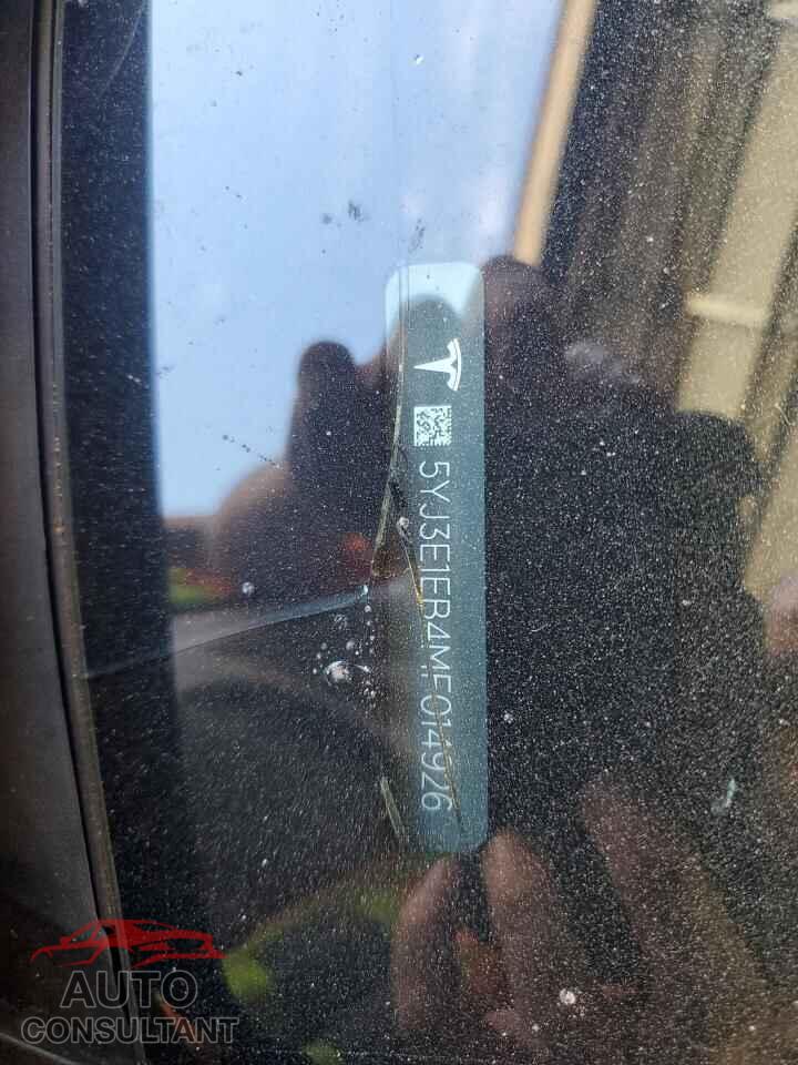 TESLA MODEL 3 2021 - 5YJ3E1EB4MF014926