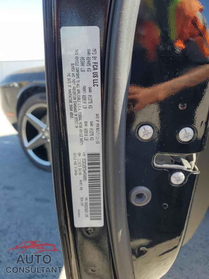DODGE CHALLENGER 2017 - 2C3CDZBT5HH508991