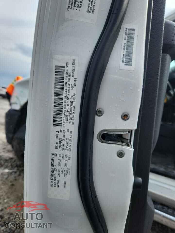 DODGE RAM 2500 2012 - 3C6TD5CT4CG298385
