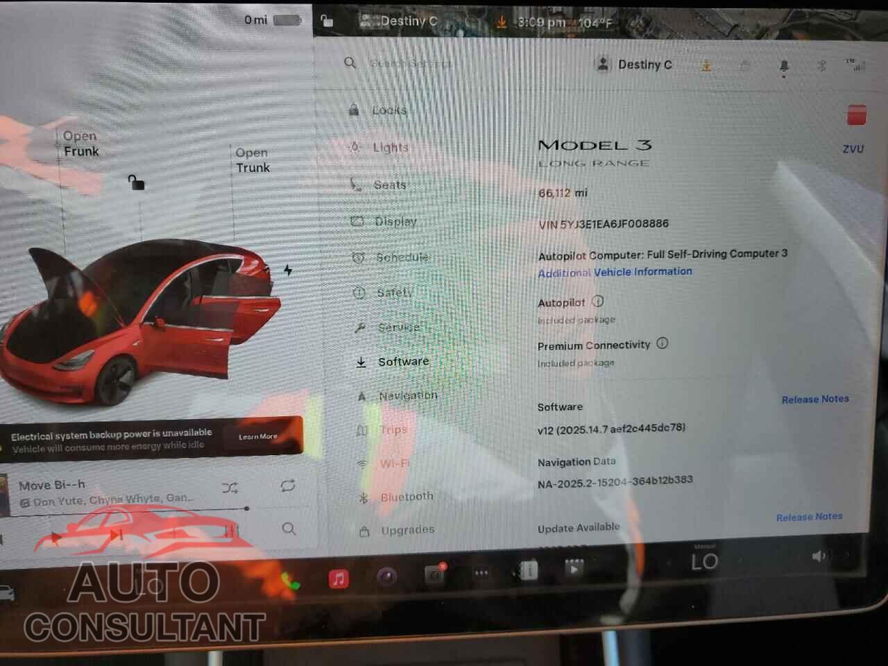 TESLA MODEL 3 2018 - 5YJ3E1EA6JF008886