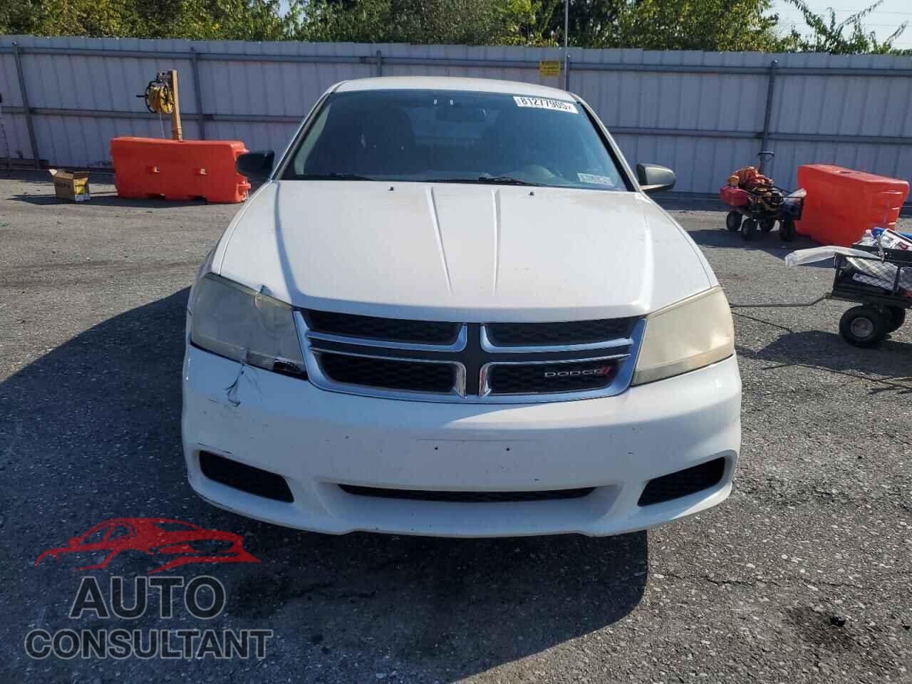 DODGE AVENGER 2012 - 1C3CDZAB5CN216654
