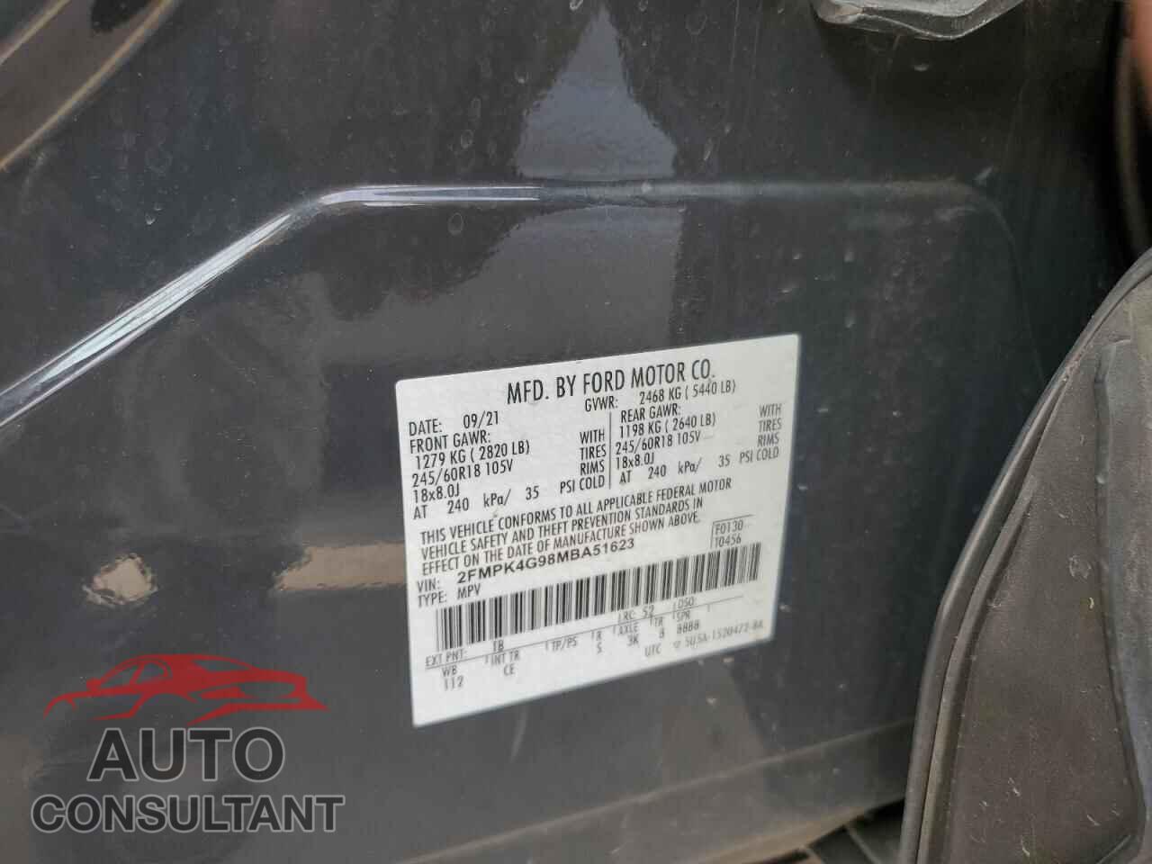 FORD EDGE 2021 - 2FMPK4G98MBA51623