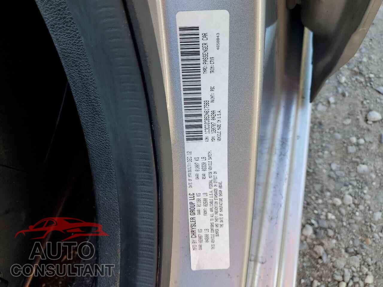 DODGE AVENGER 2013 - 1C3CDZCB5DN617569