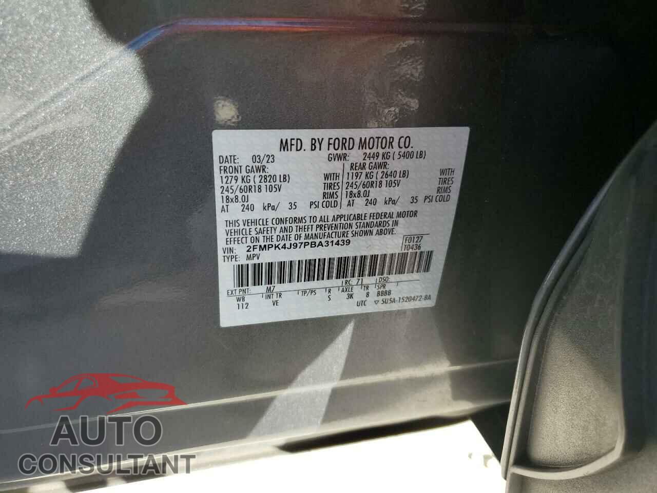 FORD EDGE 2023 - 2FMPK4J97PBA31439