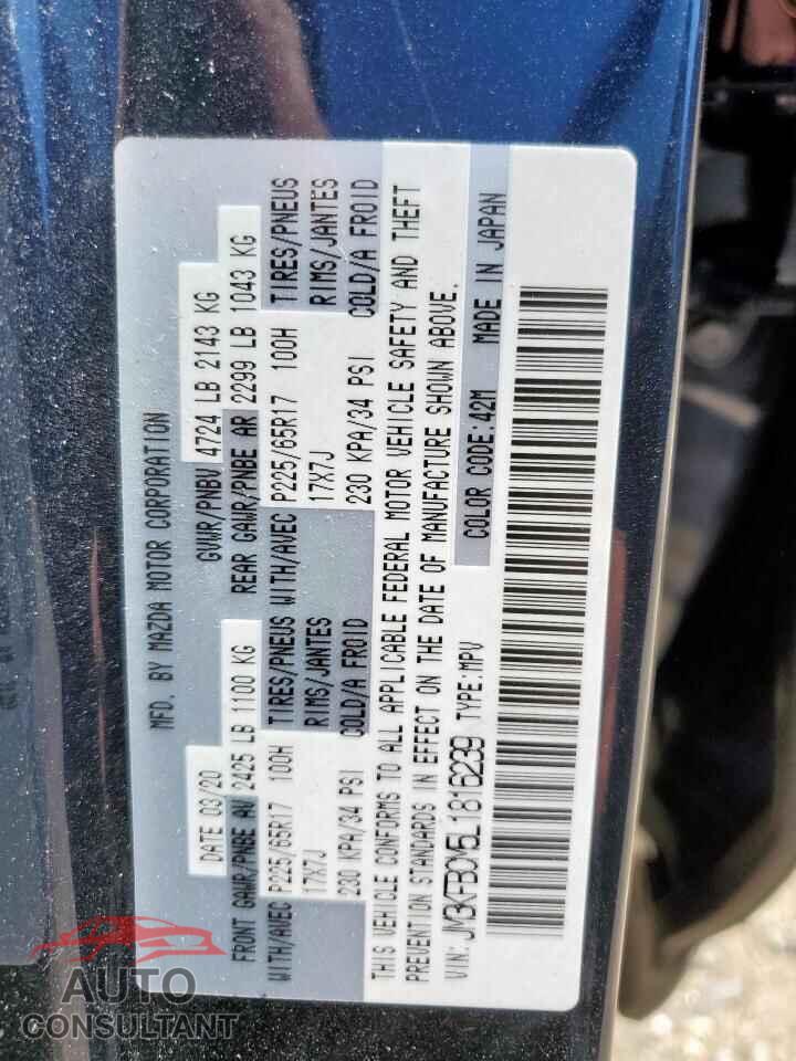 MAZDA CX-5 2020 - JM3KFBCM5L1816239