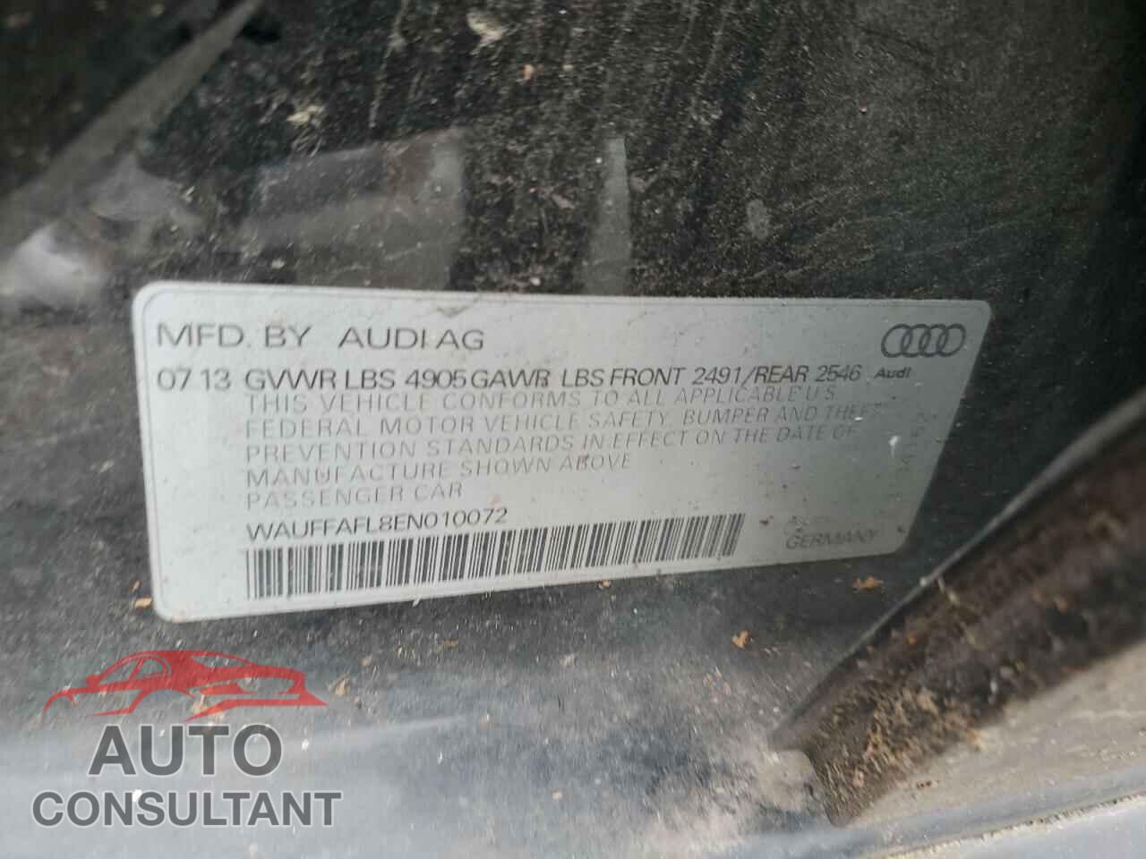 AUDI A4 2014 - WAUFFAFL8EN010072