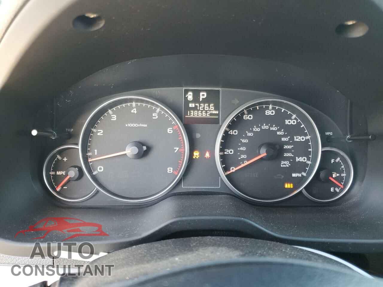 SUBARU OUTBACK 2014 - 4S4BRBCC1E3232656
