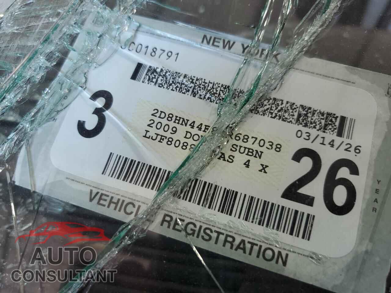 DODGE CARAVAN 2009 - 2D8HN44E89R687038