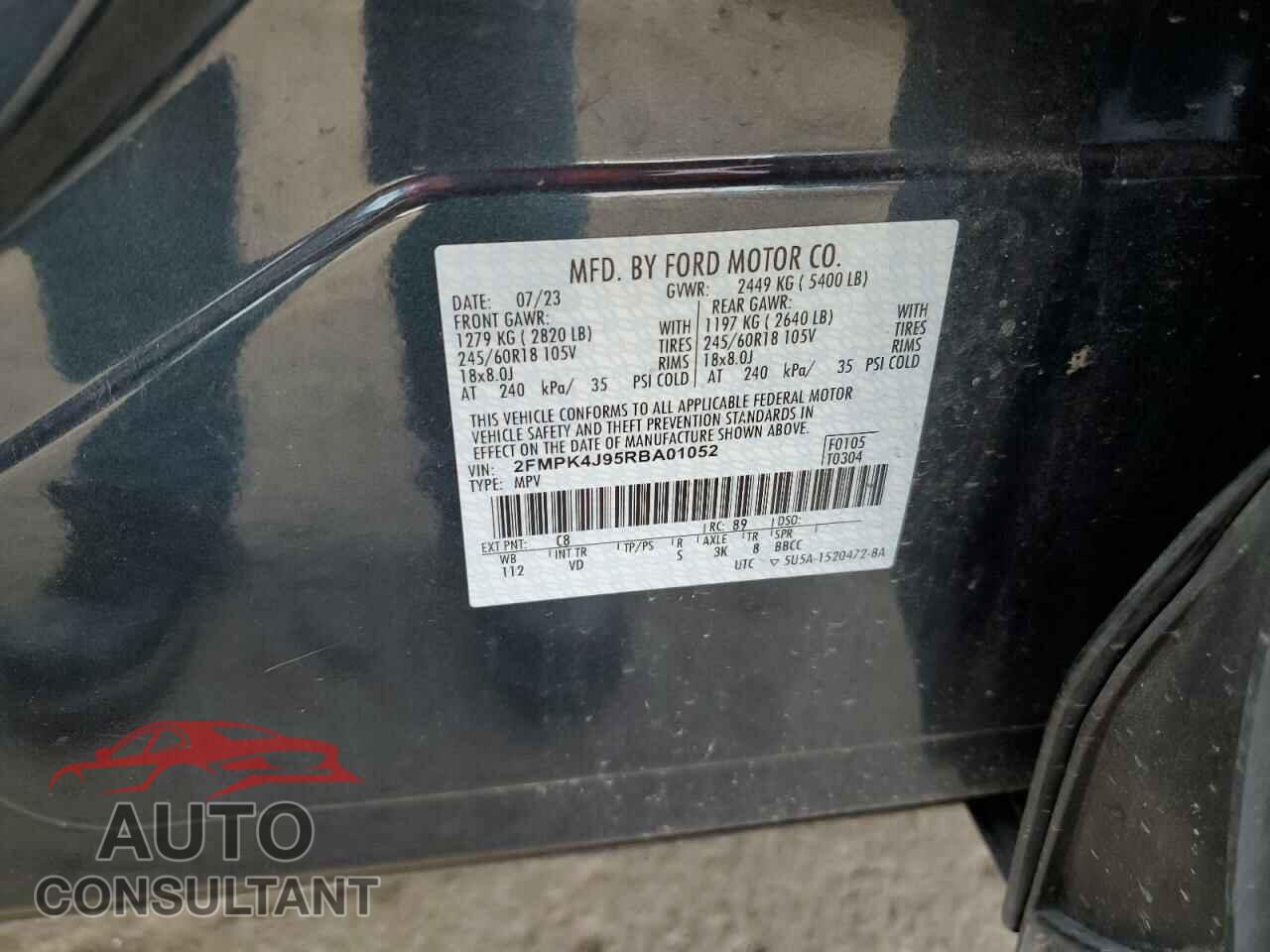 FORD EDGE 2024 - 2FMPK4J95RBA01052